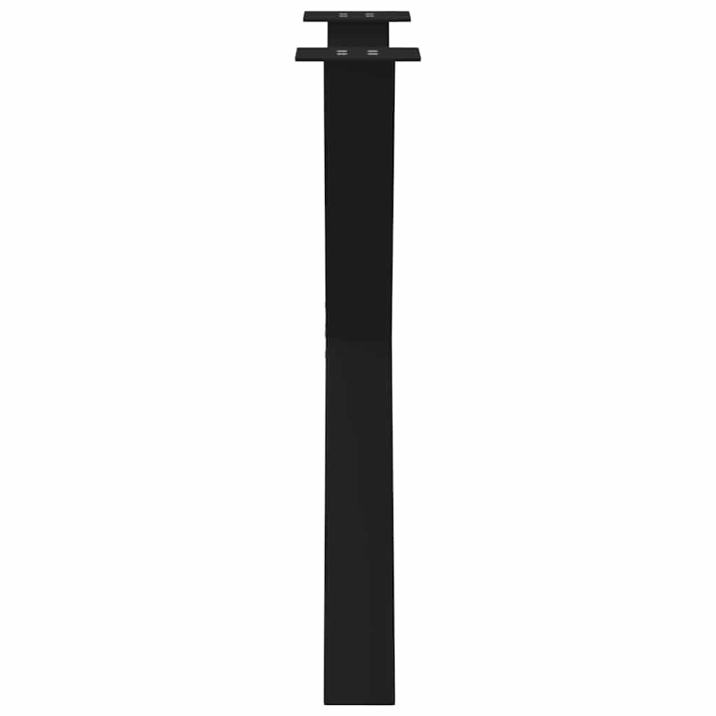 vidaXL Esstischbeine X-Form 3 Stk. Schwarz 70x(72-73) cm Stahl