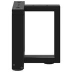 vidaXL Couchtischbeine T-Form 2 Stk. Schwarz 30x25x(30-31) cm Stahl