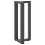 vidaXL Konsolentischbeine T-Form 2Stk. Anthrazit 25x28x(72-73)cm Stahl
