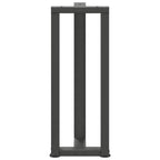 vidaXL Konsolentischbeine T-Form 2Stk. Anthrazit 25x28x(72-73)cm Stahl