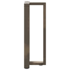 vidaXL Konsolentischbeine T-Form 2 Stk. Naturstahl 38x25x(72-73) cm