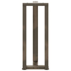 vidaXL Konsolentischbeine T-Form 2 Stk. Naturstahl 38x25x(72-73) cm
