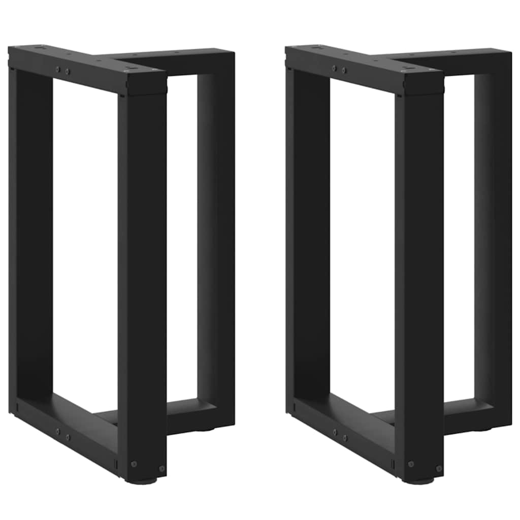 vidaXL Esstischbeine T-Form 2 Stk. Schwarz 50x35x(72-73) cm Stahl