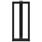 vidaXL Bartischbeine T-Form 2 Stk. Schwarz 40x35x(90-91) cm Stahl
