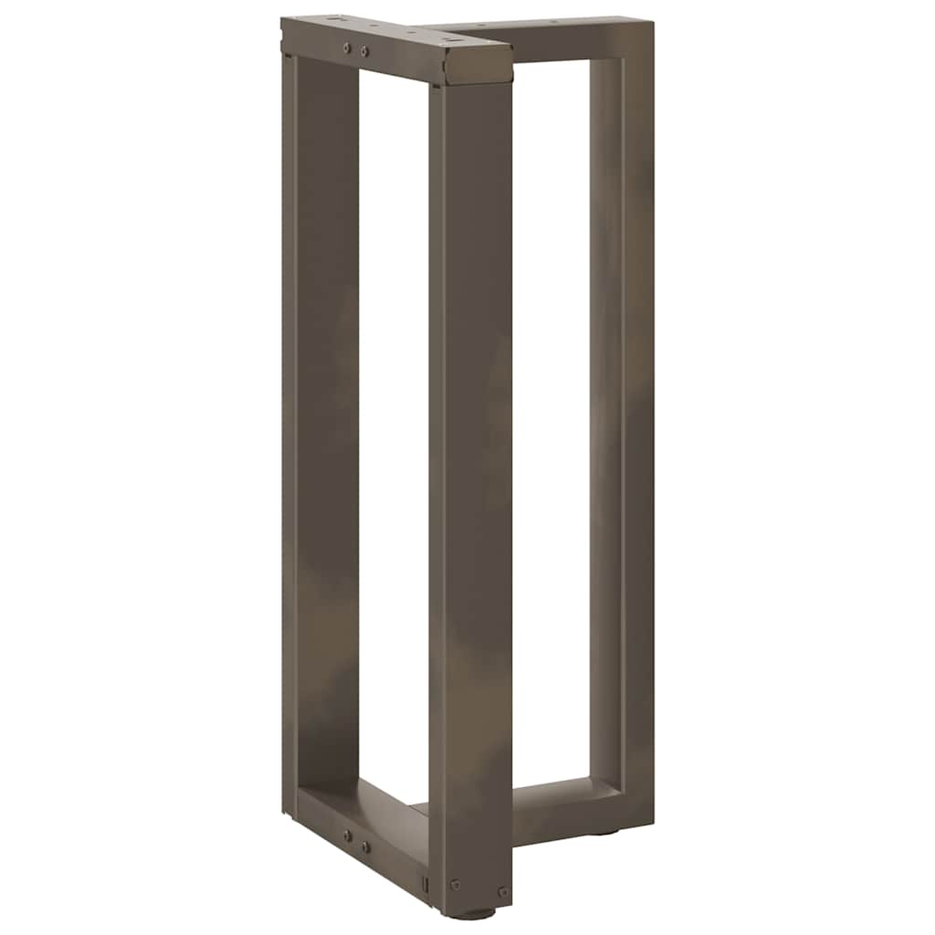 vidaXL Bartischbeine T-Form 2 Stk. Naturstahl 40x35x(90-91) cm Stahl