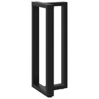 vidaXL Bartischbeine T-Form 2 Stk. Schwarz 40x35x(100-101) cm Stahl