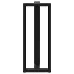 vidaXL Bartischbeine T-Form 2 Stk. Schwarz 40x35x(100-101) cm Stahl