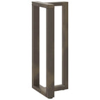 vidaXL Bartischbeine T-Form 2 Stk. Naturstahl 40x35x(100-101) cm Stahl