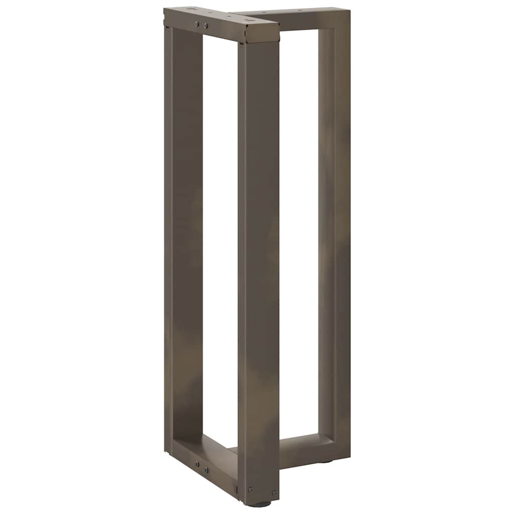 vidaXL Bartischbeine T-Form 2 Stk. Naturstahl 40x35x(100-101) cm Stahl