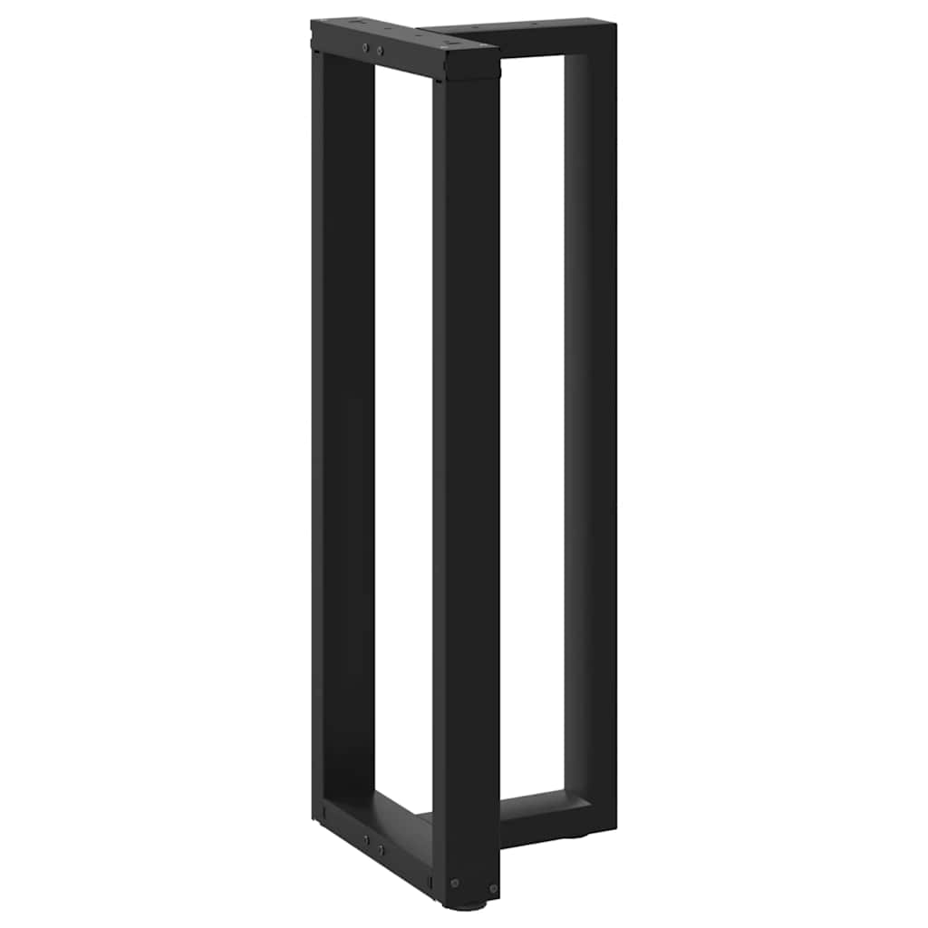 vidaXL Bartischbeine T-Form 2 Stk. Schwarz 40x35x(110-111) cm Stahl