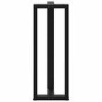 vidaXL Bartischbeine T-Form 2 Stk. Schwarz 40x35x(110-111) cm Stahl