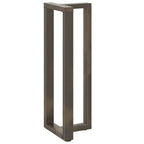 vidaXL Bartischbeine T-Form 2 Stk. Naturstahl 40x35x(110-111) cm Stahl