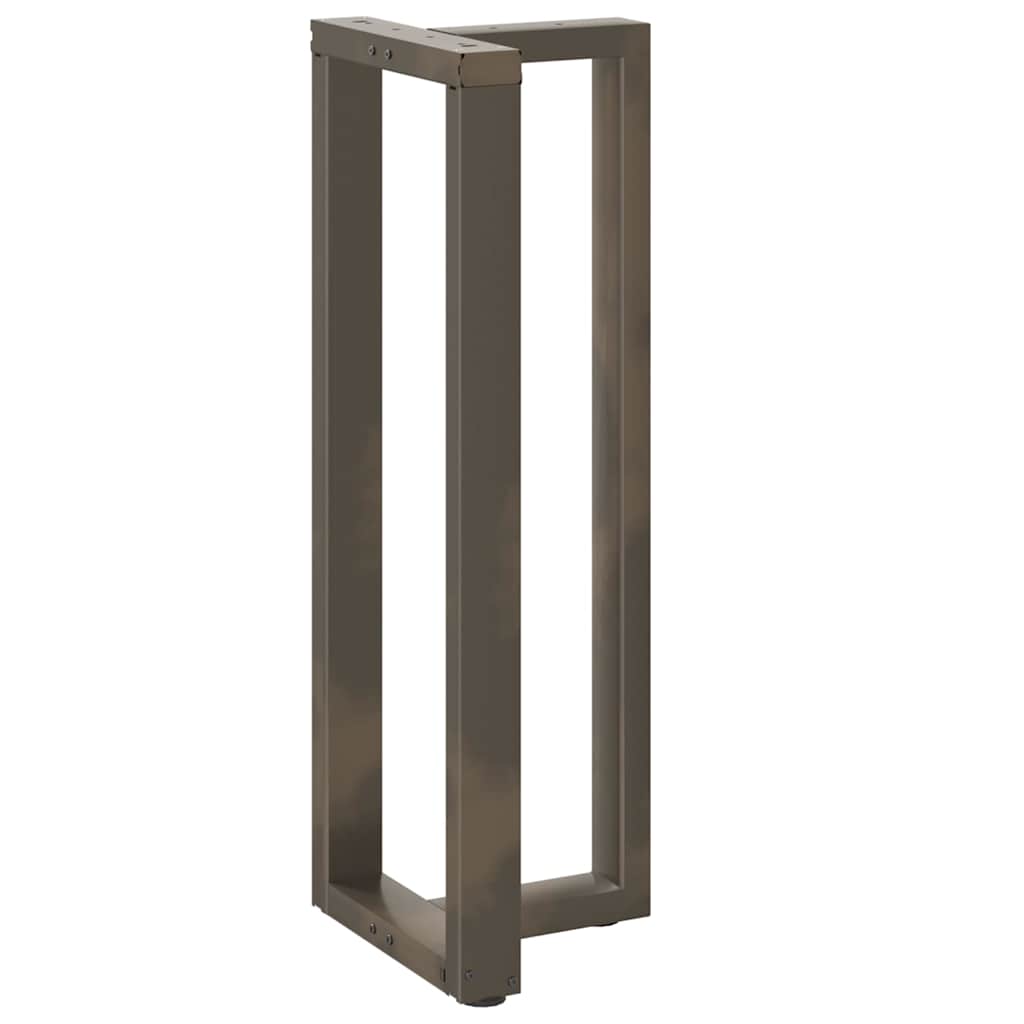 vidaXL Bartischbeine T-Form 2 Stk. Naturstahl 40x35x(110-111) cm Stahl