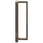 vidaXL Bartischbeine T-Form 2 Stk. Naturstahl 40x35x(110-111) cm Stahl