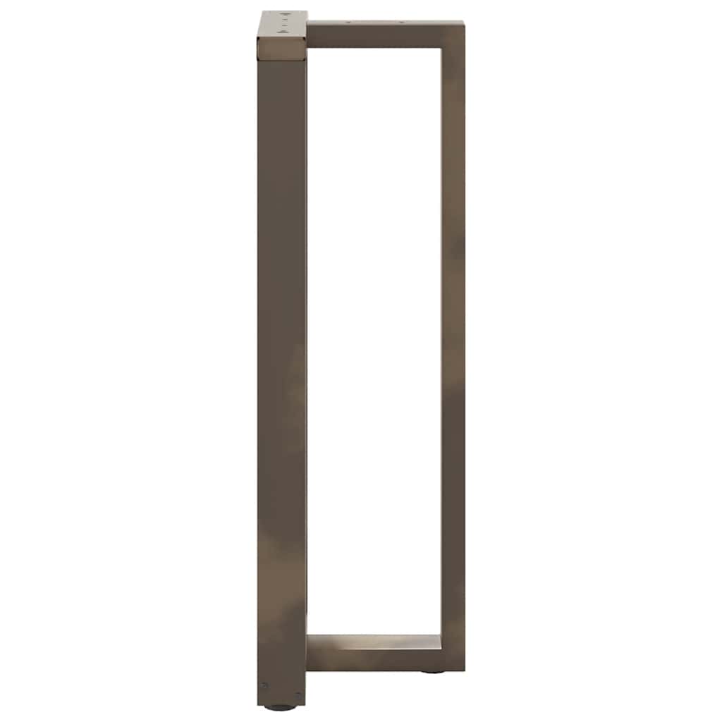 vidaXL Bartischbeine T-Form 2 Stk. Naturstahl 40x35x(110-111) cm Stahl