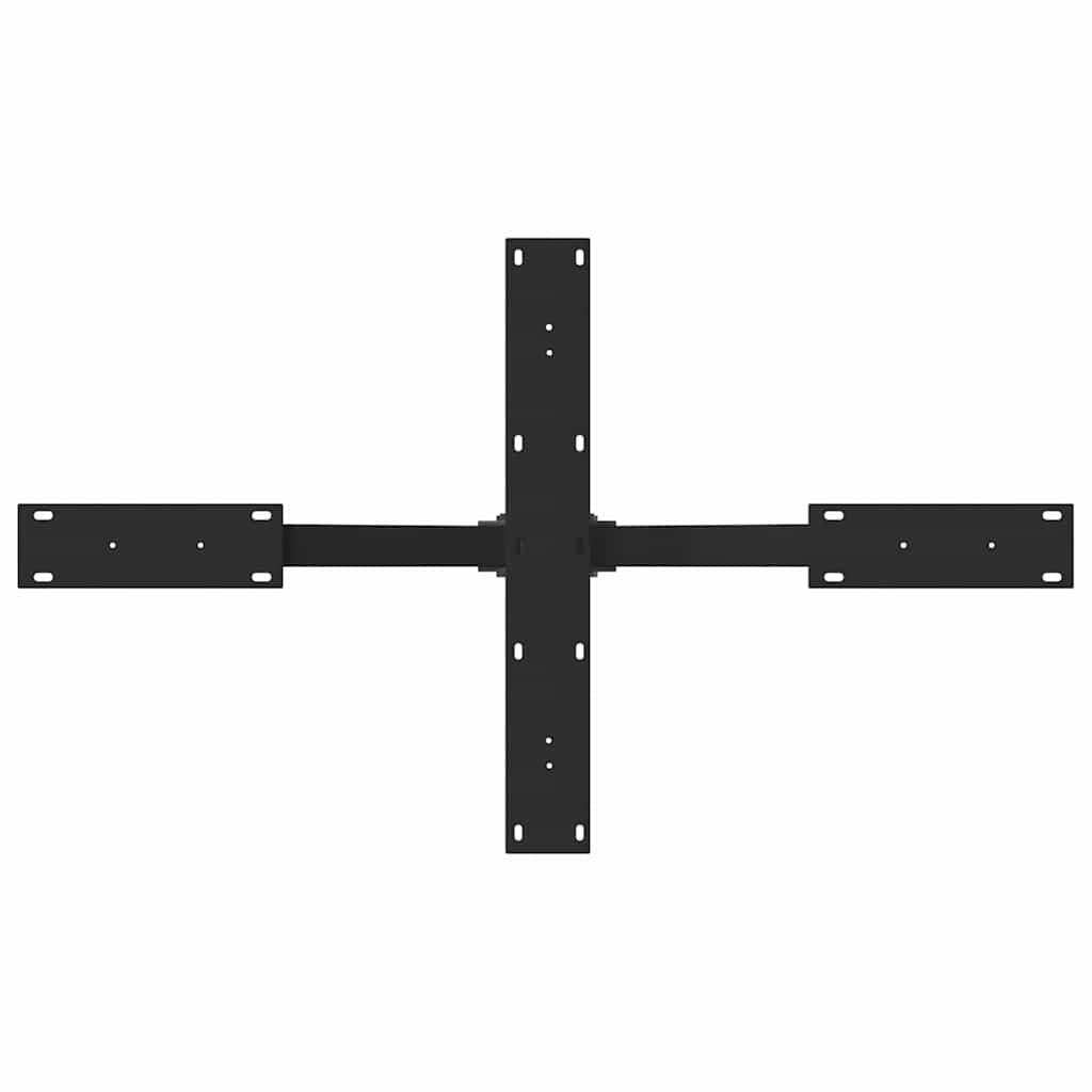 vidaXL Couchtischbein in Spinnenform Schwarz 98x58x(42-43) cm Stahl
