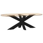 vidaXL Couchtischbein in Spinnenform Schwarz 98x58x(42-43) cm Stahl