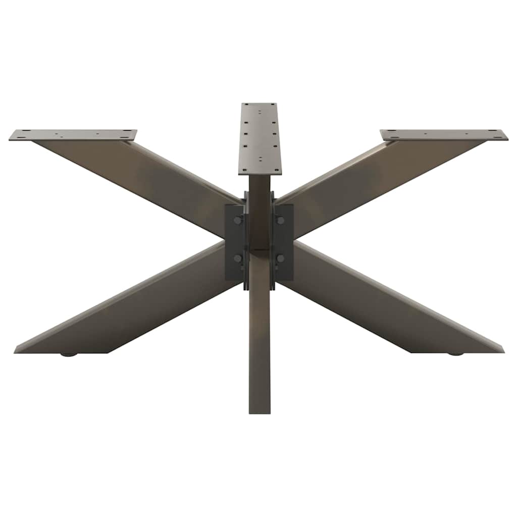 vidaXL Couchtischbein in Spinnenform Naturstahl 98x58x(42-43) cm Stahl