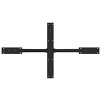 vidaXL Esstischbein in Spinnenform Schwarz 120x68x(72-73) cm Stahl