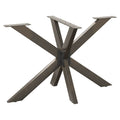 vidaXL Esstischbein in Spinnenform Naturstahl 120x68x(72-73) cm Stahl