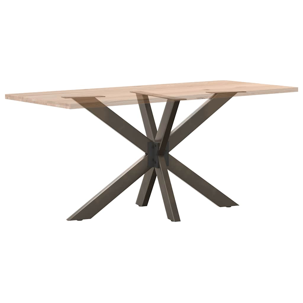 vidaXL Esstischbein in Spinnenform Naturstahl 120x68x(72-73) cm Stahl