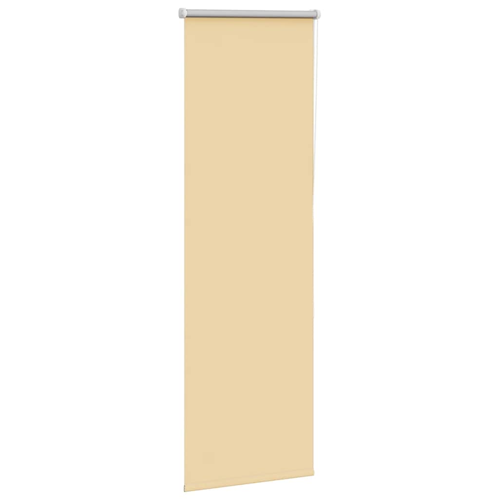 vidaXL Verdunkelungsrollo Beige 40x130cm Stoffbreite 35,7 cm Polyester