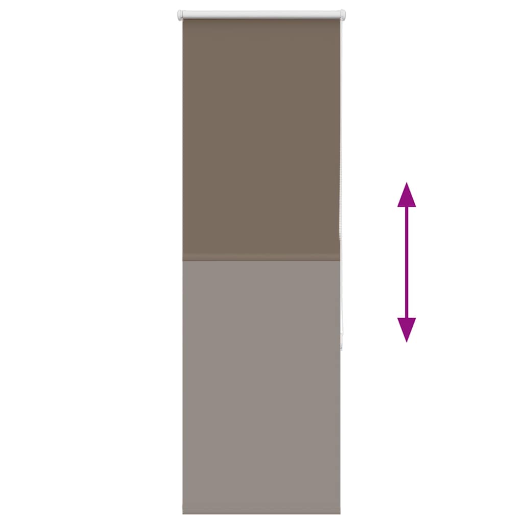 vidaXL Verdunkelungsrollo Kaffeebraun 40x130cm Stoffbreite 35,7 cm