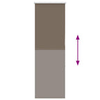 vidaXL Verdunkelungsrollo Kaffeebraun 40x130cm Stoffbreite 35,7 cm