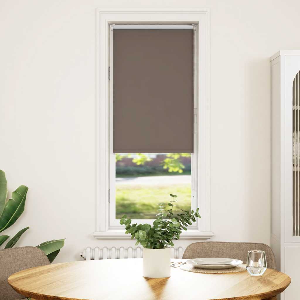 vidaXL Verdunkelungsrollo Kaffeebraun 40x130cm Stoffbreite 35,7 cm