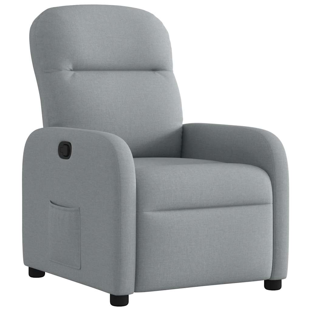 vidaXL Relaxsessel Hellgrau Stoff
