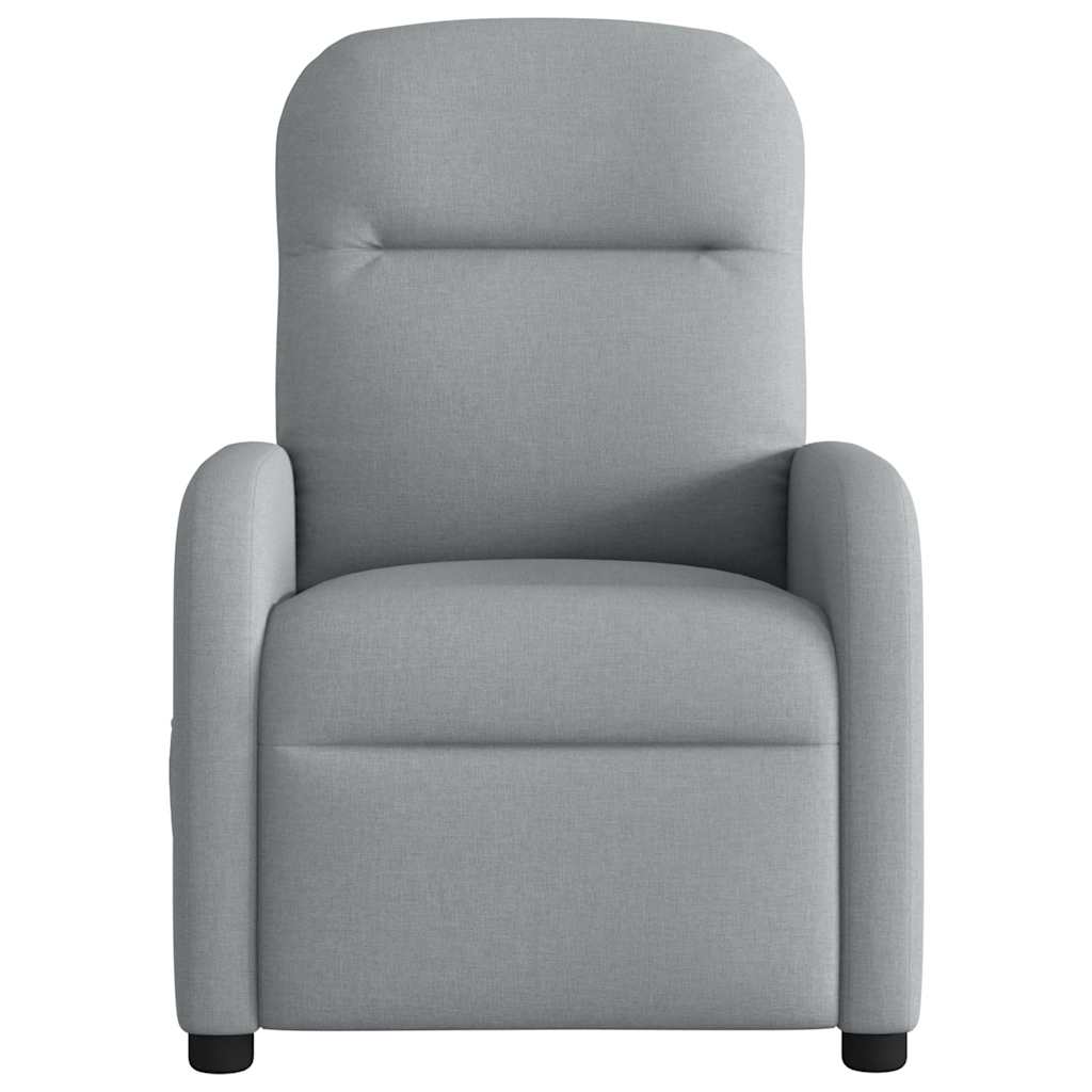 vidaXL Relaxsessel Hellgrau Stoff