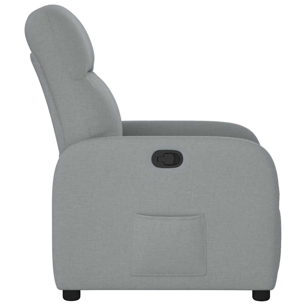 vidaXL Relaxsessel Hellgrau Stoff