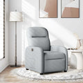 vidaXL Relaxsessel Hellgrau Stoff