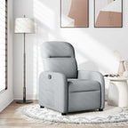 vidaXL Relaxsessel Hellgrau Stoff