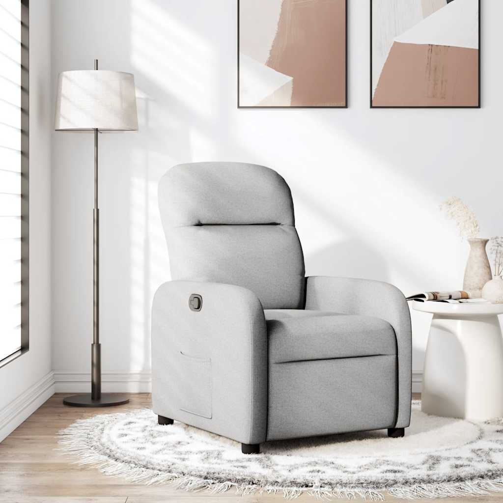 vidaXL Relaxsessel Wolkengrau Stoff