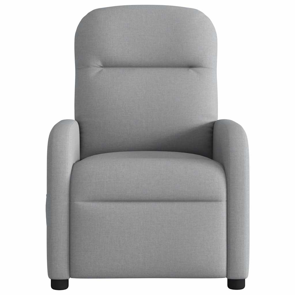 vidaXL Massagesessel Hellgrau Stoff