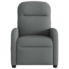 vidaXL Massage-Relaxsessel, Stoff, Dunkelgrau