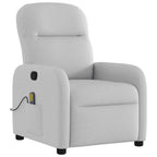 vidaXL Massagesessel Wolkengrau Stoff