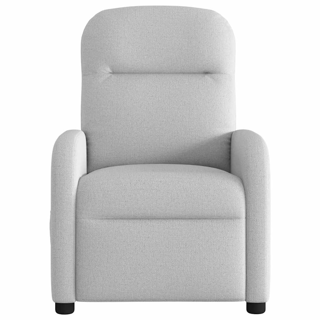 vidaXL Massagesessel Wolkengrau Stoff