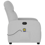 vidaXL Massagesessel Wolkengrau Stoff