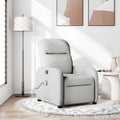 vidaXL Massagesessel Wolkengrau Stoff