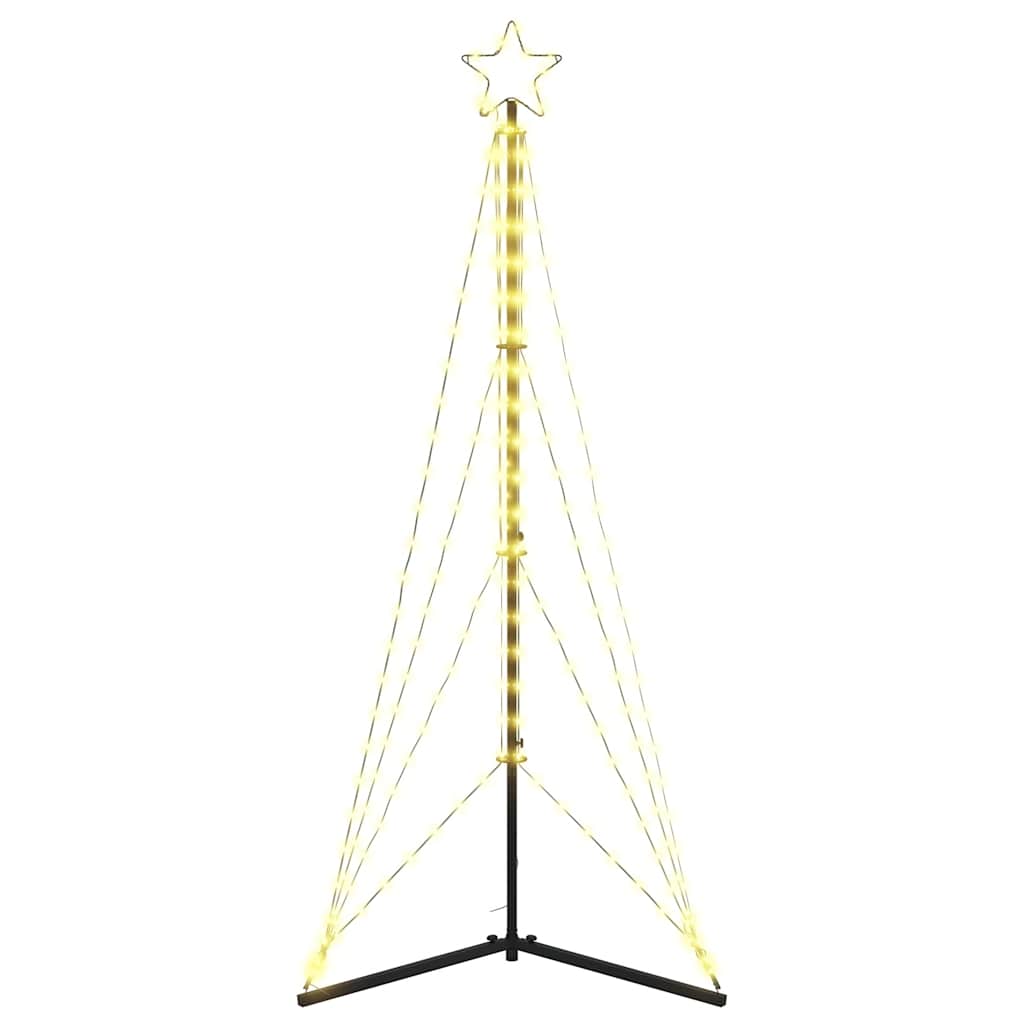 vidaXL LED Weihnachtsbaum 363 LEDs Warmweiß 182 cm