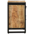 vidaXL Nachttisch 40x30x50 cm Raues Mango-Massivholz