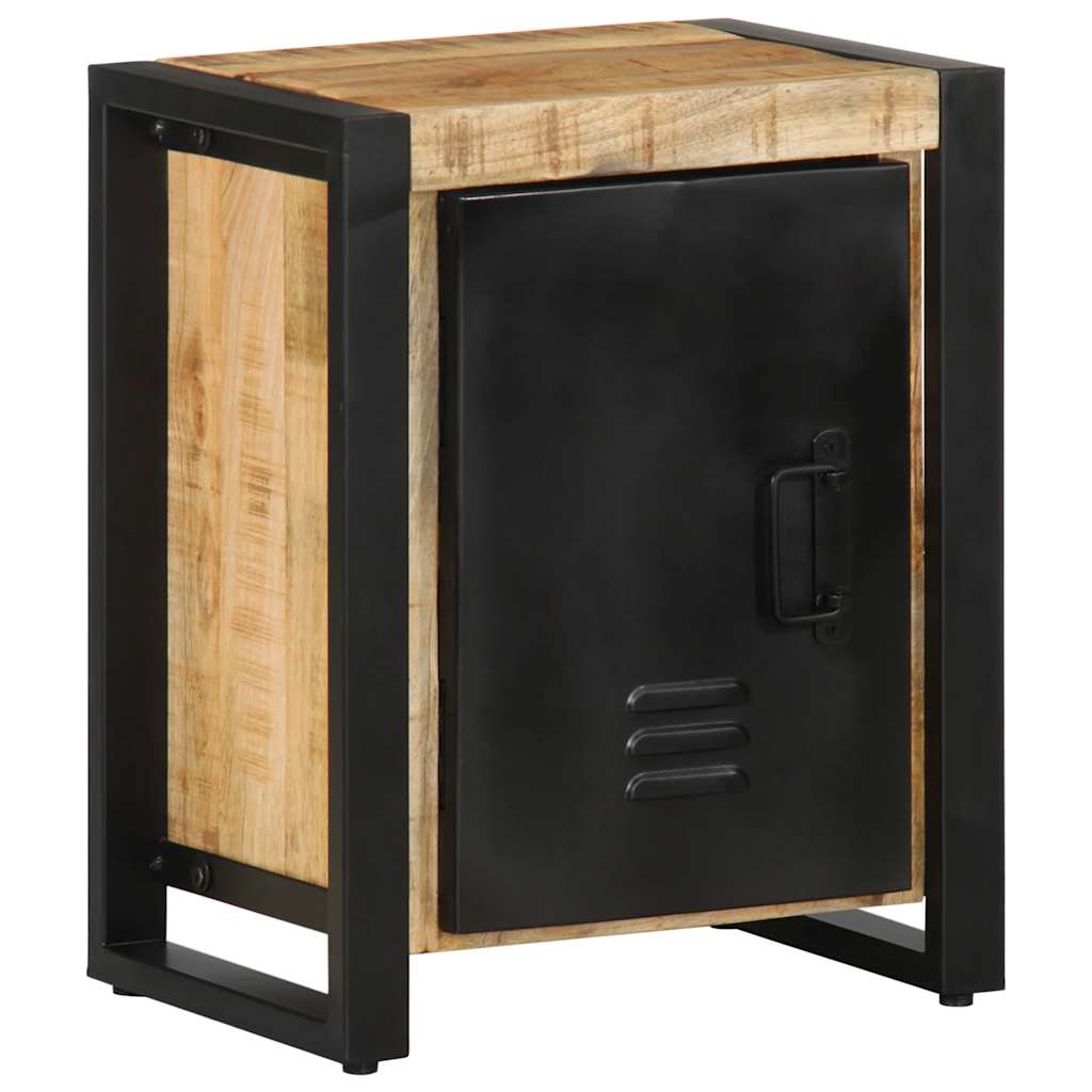 vidaXL Nachttisch 40x30x51 cm Raues Mangoholz