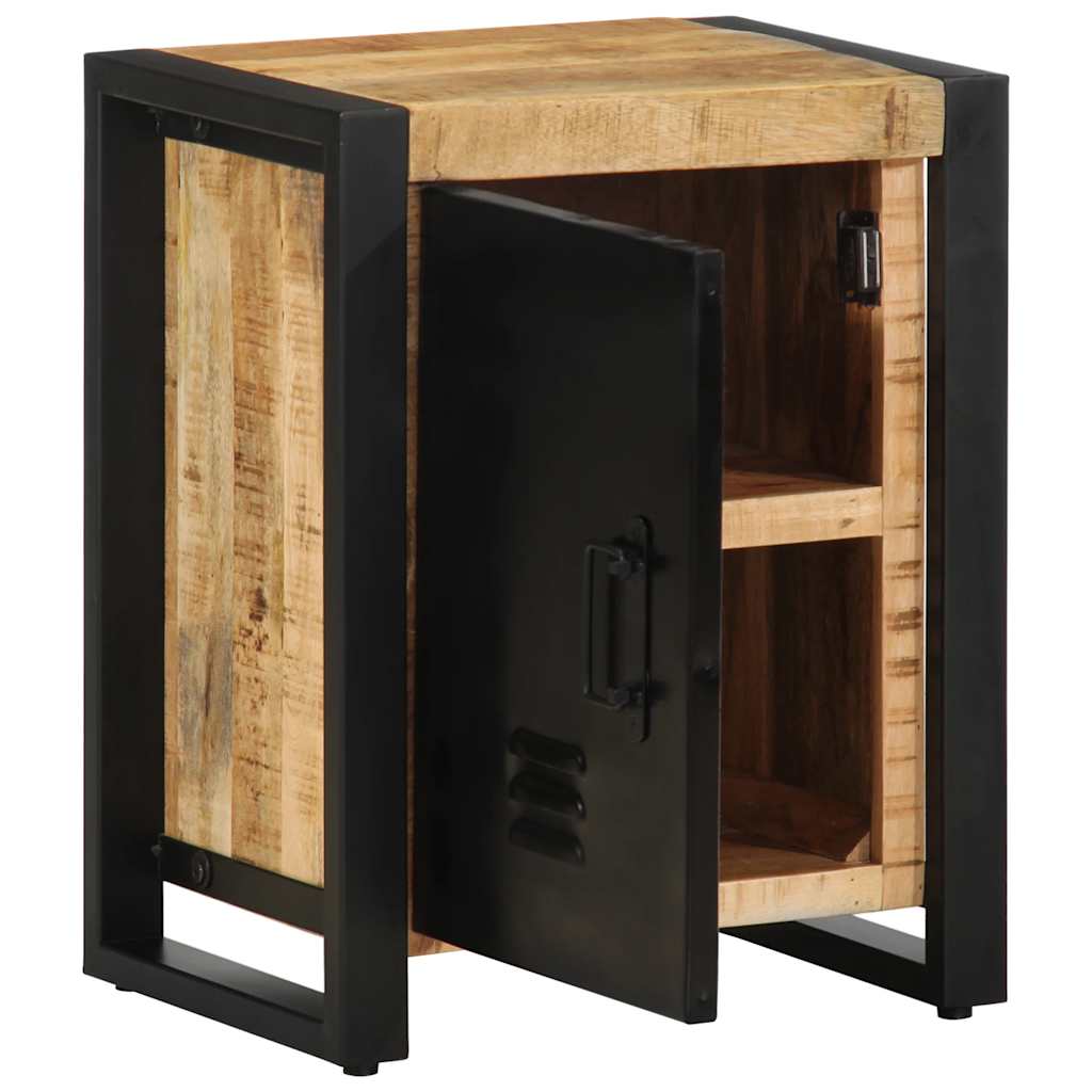 vidaXL Nachttisch 40x30x51 cm Raues Mangoholz