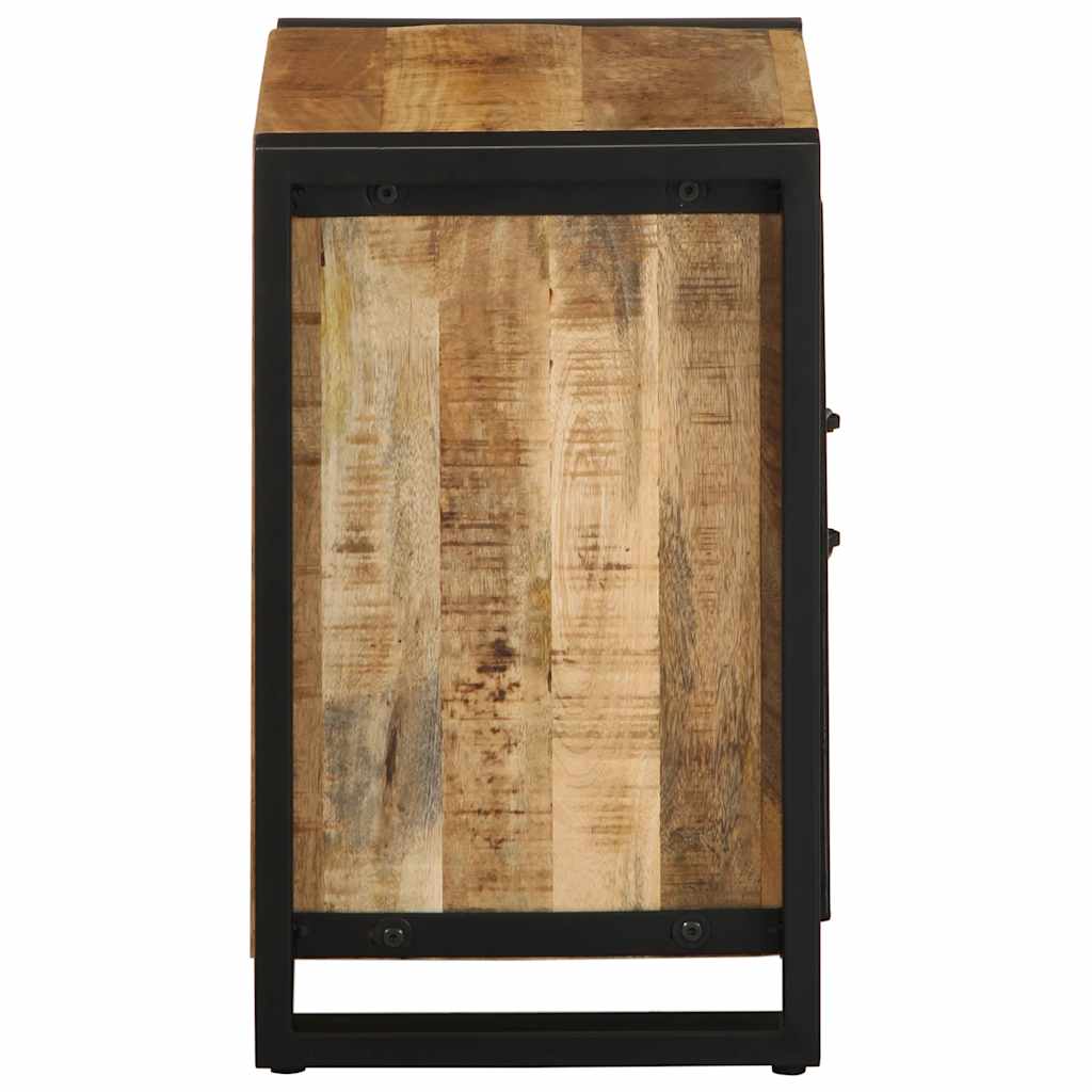 vidaXL Nachttisch 40x30x51 cm Raues Mangoholz