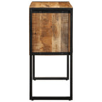 vidaXL Konsolentisch 90x35x75 cm Raues Massivholz Mango