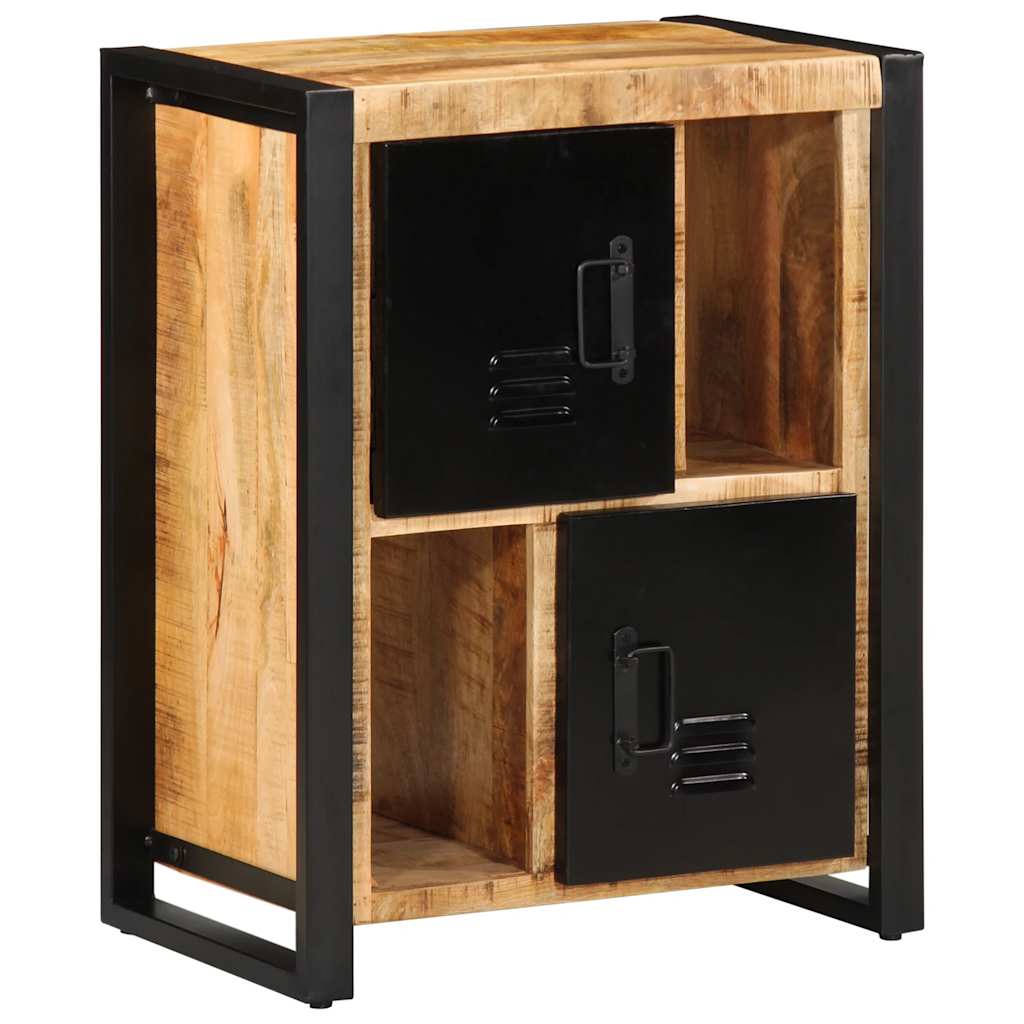 vidaXL Sideboard 55x35x70 cm Raues Mangoholz