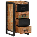 vidaXL Schubladenschrank Mehrfarbig 40x40x75 cm Altholz Massiv
