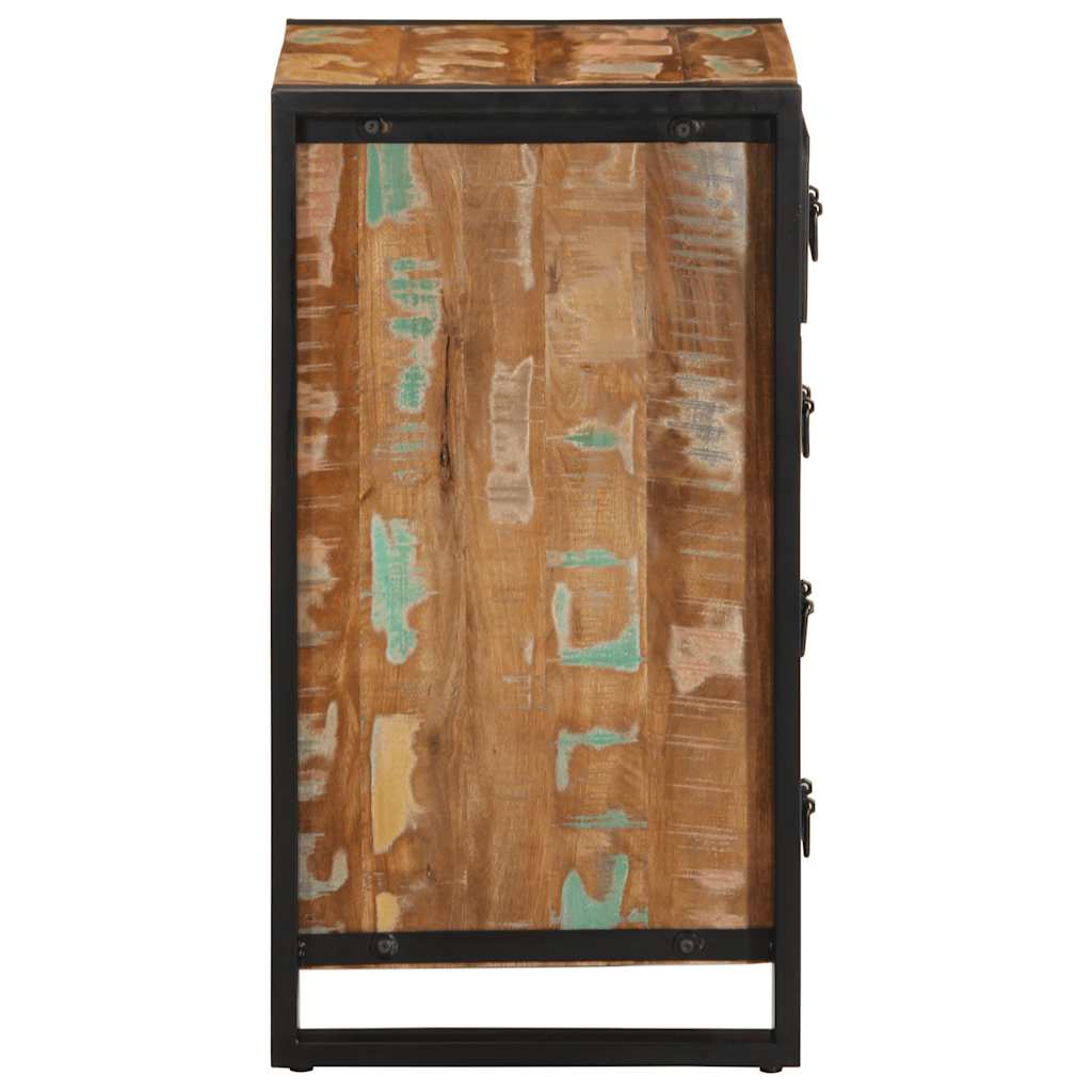 vidaXL Schubladenschrank Mehrfarbig 40x40x75 cm Altholz Massiv